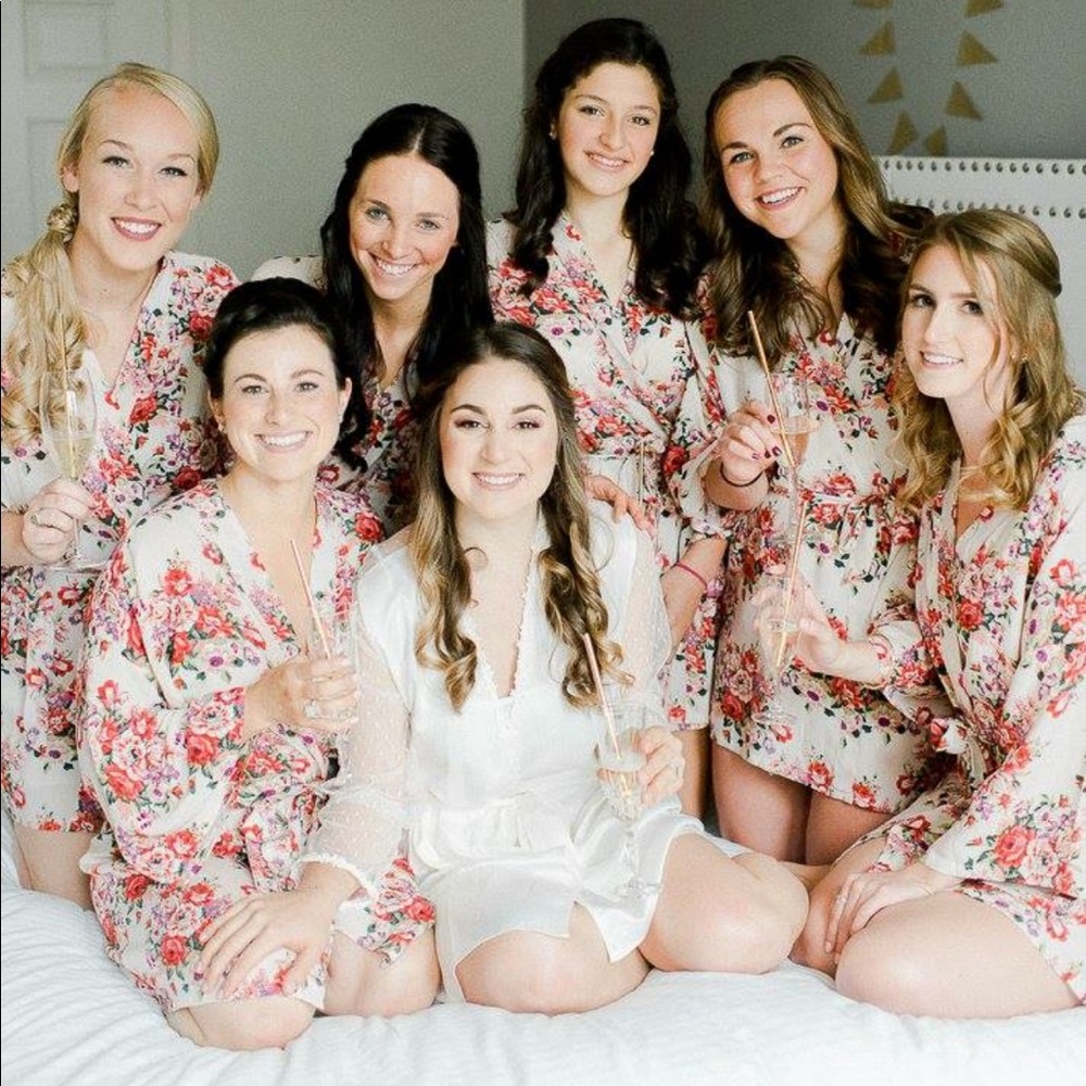 Light Pink Floral Robe